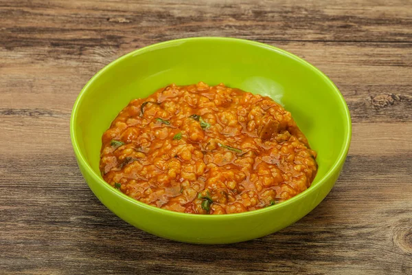 Sopa Tradicional Georgiana Kharcho Com Carne Especiarias — Fotografia de Stock