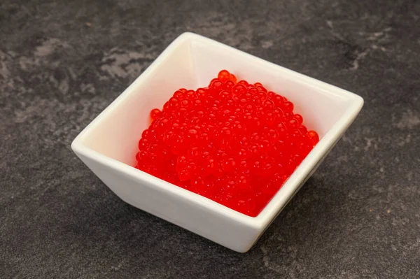Caviar Saumon Rouge Luxe Dans Bol — Photo