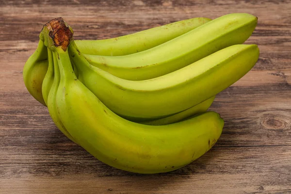 Green Sweet Tasty Banana Heap Isolated — Stock Photo, Image