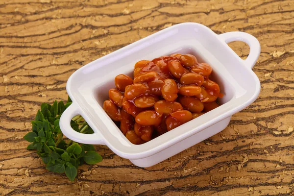 Baked Kidney Tomato Sauce Bowl — Stock Photo, Image