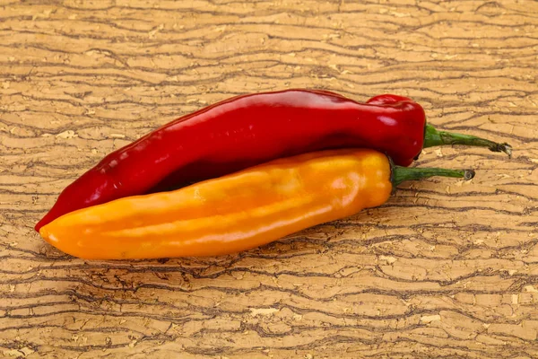 Delicoso Ramiro Amarillo Pimiento Rojo — Foto de Stock