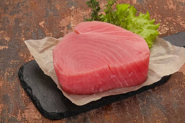 Rauwe Tonijnsteak Klaar Koken — Stockfoto