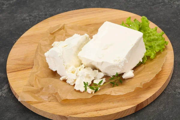 Traditioneller Griechischer Feta Weichkäse Auf Dem Teller — Stockfoto