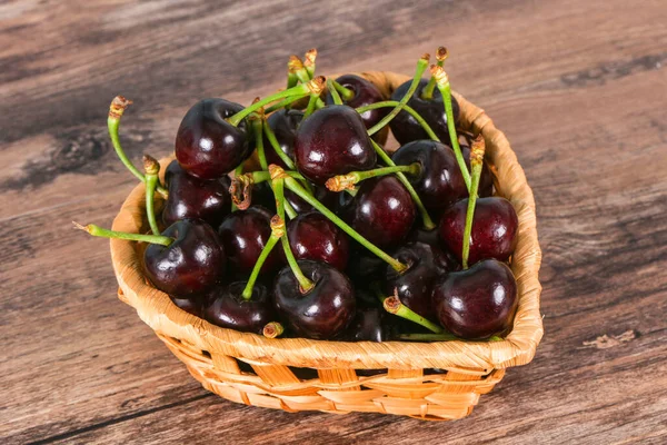 Ripe Sweet Tasty Fresh Cherry Berry — Stock Photo, Image