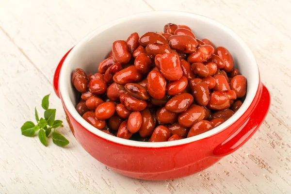 Kidney Beans Bowl Wooden Background — Stock Photo, Image