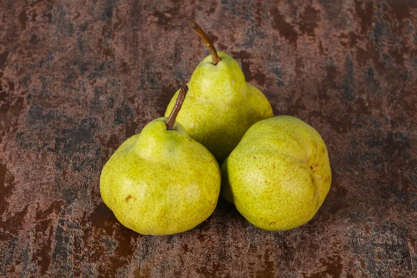 Sweet Tasty Seasonal Green Pear Heap — Stock Photo, Image