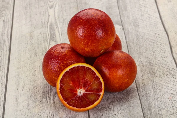 Sweet red orange heap over the table