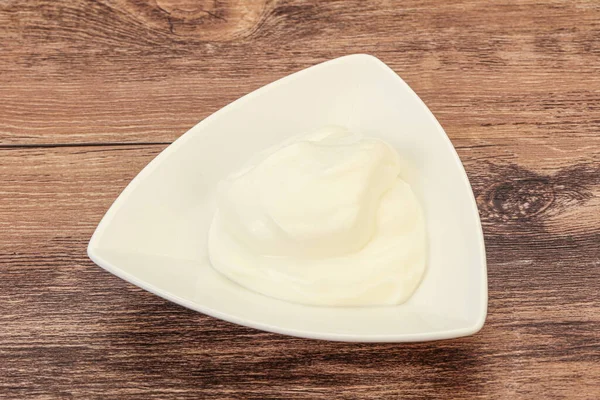 Dairy Sour Cream Bowl — Stock Photo, Image