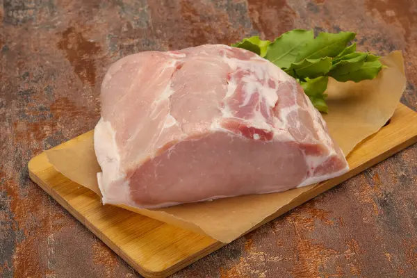 Rohes Stück Schweinefleisch Zum Kochen Bereit — Stockfoto