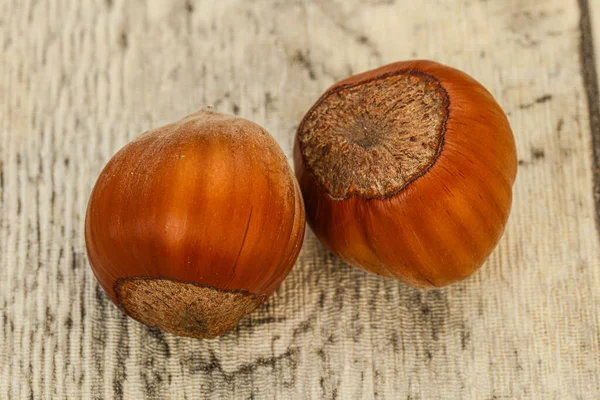 Due Maturi Gustosi Integrali Nocciola Nocciola — Foto Stock