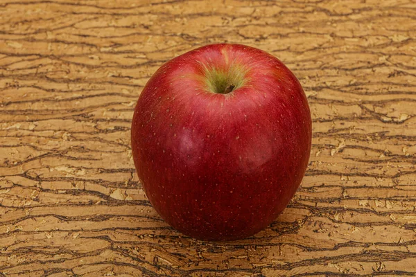 Μονό Κόκκινο Γλυκό Νόστιμο Μήλο Φρούτα — Φωτογραφία Αρχείου
