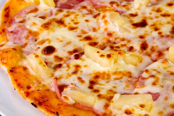 Pizza Ham Cheese — Stock Photo, Image