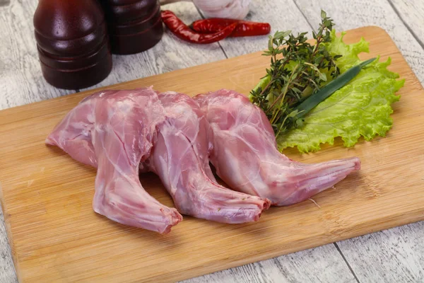 Raw Rabbit Legs Ready Cooking — Stock Photo, Image