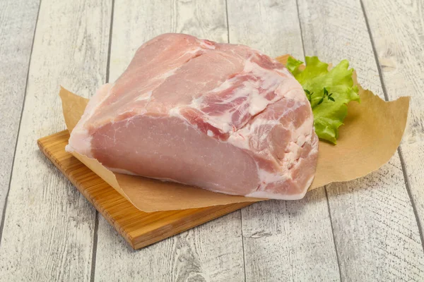 Raw Pork Meat Piece Ready Cooking — Stock Photo, Image
