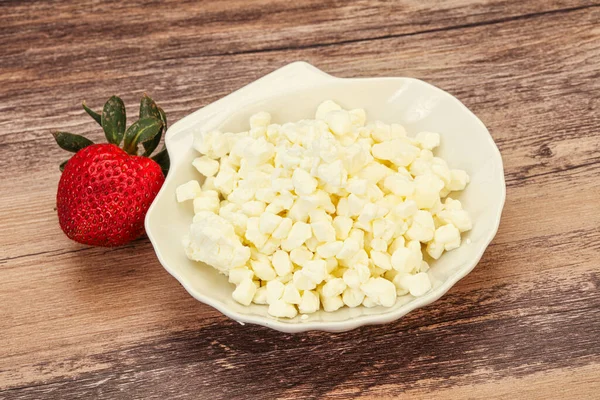 Dietary Food Grain Cottage Cheese Bowl — Stock Photo, Image