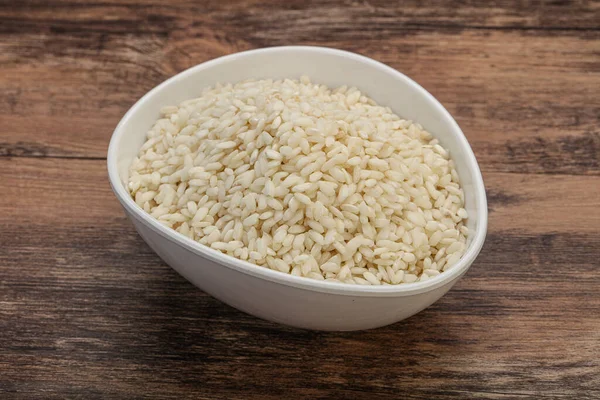 Arroz Arborio Italiano Cru Para Risotto — Fotografia de Stock