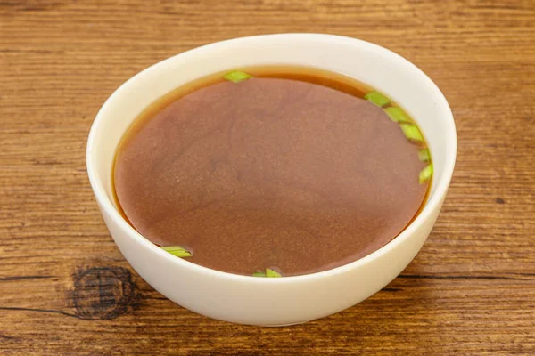 Japanese Tradtitional Miso Soup Tofu Cheese — Stock Photo, Image