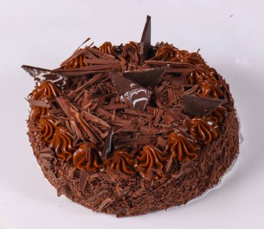 Kremalı lezzetli kek çikolatası.