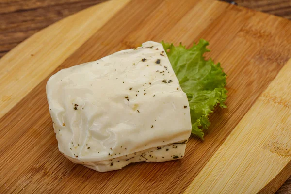 Griechischer Halloumi Käse Mit Minze Zum Grillen — Stockfoto