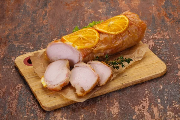 Chicken Roll Orange Thyme — Stock Photo, Image