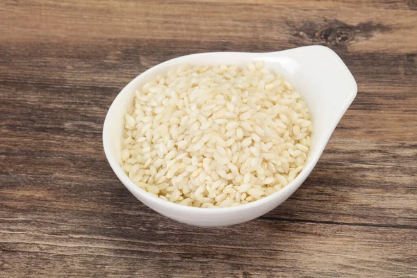 Arroz Crudo Arborio Para Risotto Italiano — Foto de Stock