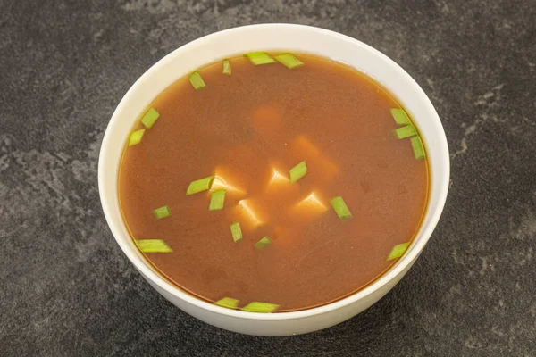 Японский Суп Мисо Сыром Тофу — стоковое фото