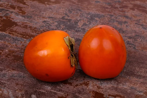 Sladké Chutné Rioe Persimmon Ovoce — Stock fotografie