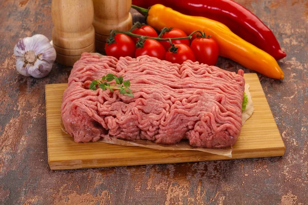 Rohes Putenhackfleisch Zum Kochen — Stockfoto