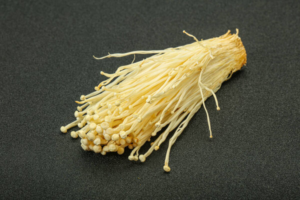 Superfood - Raw Enoki mushrooms Asian cuisine