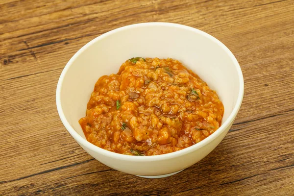 Traditionelle Georgische Charcho Suppe Mit Fleisch Und Gewürzen — Stockfoto