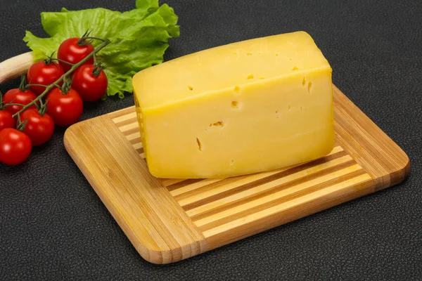 Swiss Hard Giallo Gustoso Mattone Formaggio — Foto Stock