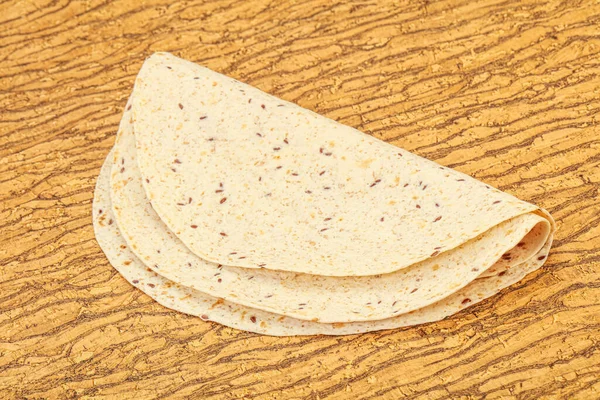 Mexikanska Köket Tortilla Tjockt Bröd Med Flingor — Stockfoto