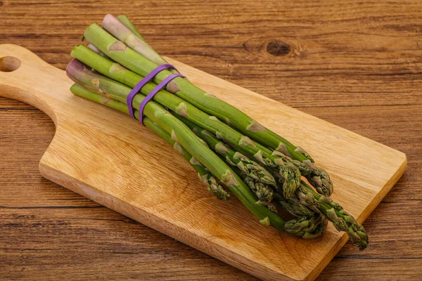 Vegan Cuisine Raw Asparagus Heap Cooking — Stock Photo, Image