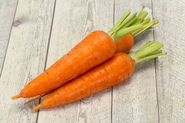 Три Молодих Свіжих Стиглої Моркви — стокове фото