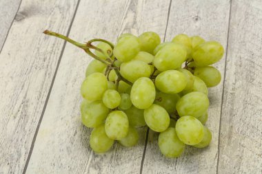 Olgun taze yeşil üzüm dalı