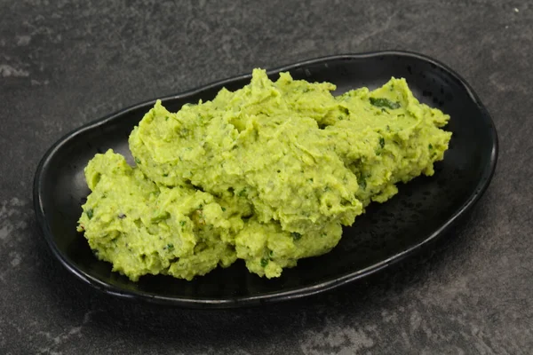 Saus Guacamole Alpukat Pedas Dengan Cabai — Stok Foto