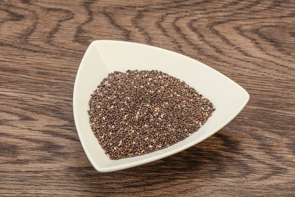 Seasoning Chia Nasiona Stos Misce — Zdjęcie stockowe