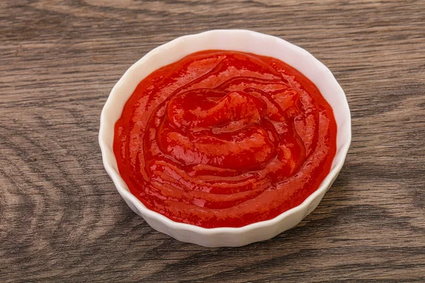 Sauce Mexicaine Chili Sriracha Chaude Dans Bol — Photo