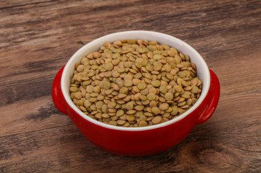 Vejetaryen mutfağı - Kuru mercimek yığını izole edildi