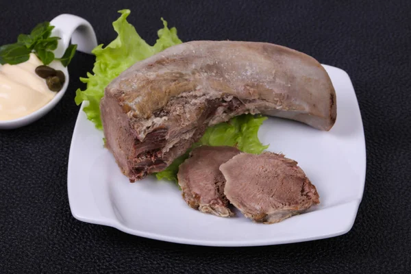 Gurmet Cerdo Lengua Bocadillo Aperitivo —  Fotos de Stock