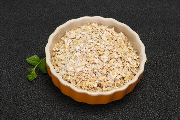 Avena Cruda Bowl Para Desayuno — Foto de Stock