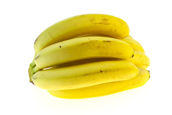 Montón Plátano Aislado Sobre Fondo Blanco —  Fotos de Stock