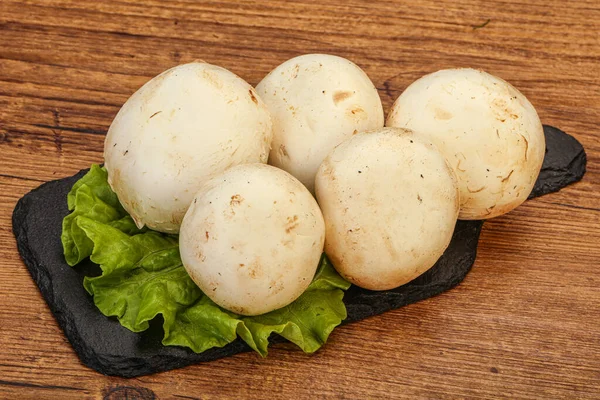 Raw Champignons Board Ready Cooking — Stock Photo, Image