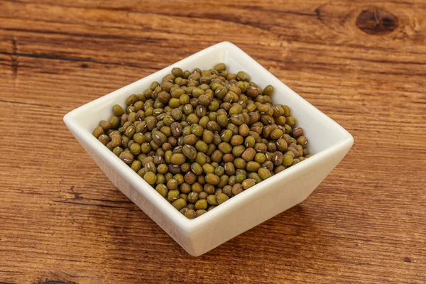 Vegetarian Cuisine Dry Green Lentil Cooking — Stock Photo, Image