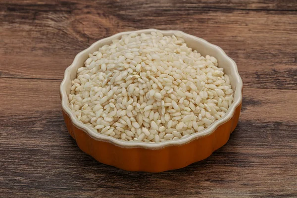 Ακατέργαστο Ιταλικό Αρβόριο Ρύζι Για Ριζότο — Φωτογραφία Αρχείου