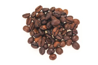 Pişirmeye hazır kahve çekirdekleri.