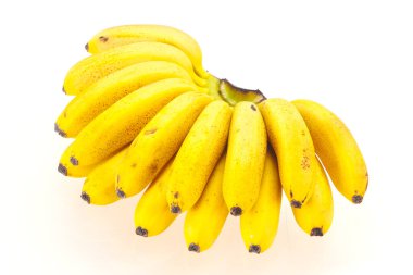 Olgun sarı Mini muz yığını 