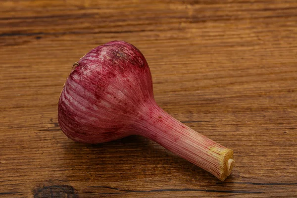 Aroma Seasoning Young Fresh Garlic Cooking — Stock Photo, Image