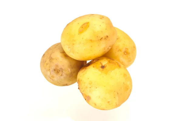 Junge Saisonale Kartoffelhaufen Zum Kochen Bereit — Stockfoto