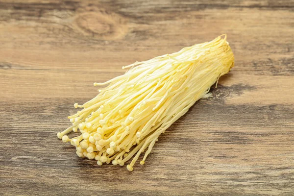 Superfood Ωμά Μανιτάρια Enoki Ασιατική Κουζίνα — Φωτογραφία Αρχείου